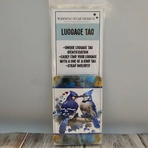 117 - 16 Luggage Tags - Wishing Star Designs - Painted Door on Main