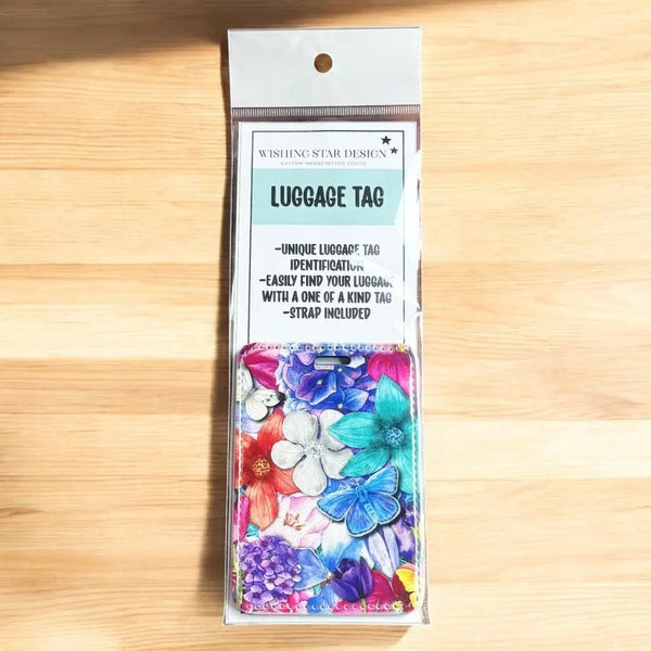 117 - 16 Luggage Tags - Wishing Star Designs - Painted Door on Main