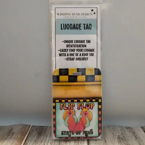 117 - 16 Luggage Tags - Wishing Star Designs - Painted Door on Main