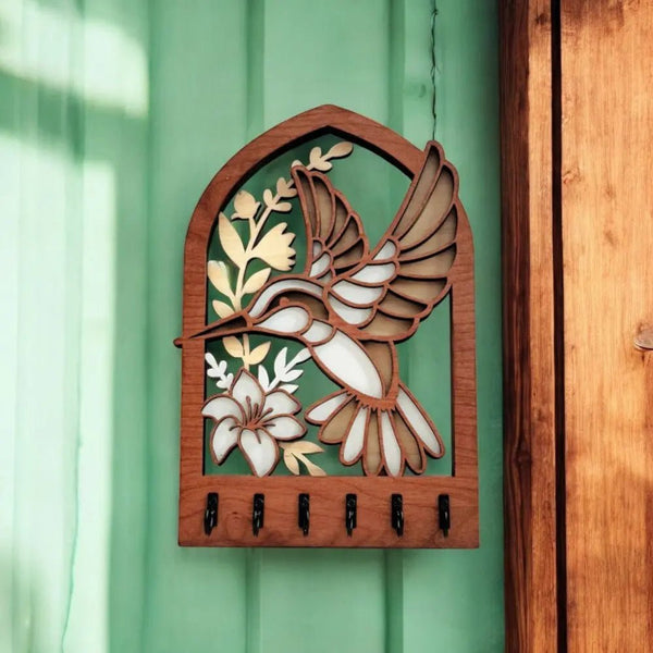 117 - 24 Key Hook Organizer - Wishing Star Designs - Painted Door on Main