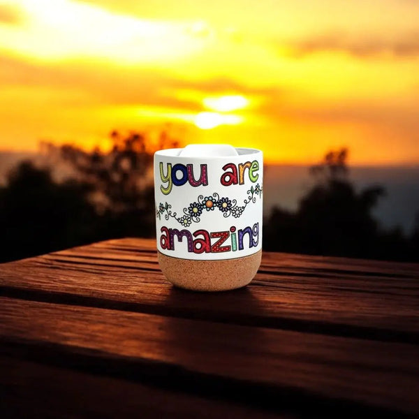 117 - 25 Cork Bottom Mugs - Wishing Star Designs - Painted Door on Main