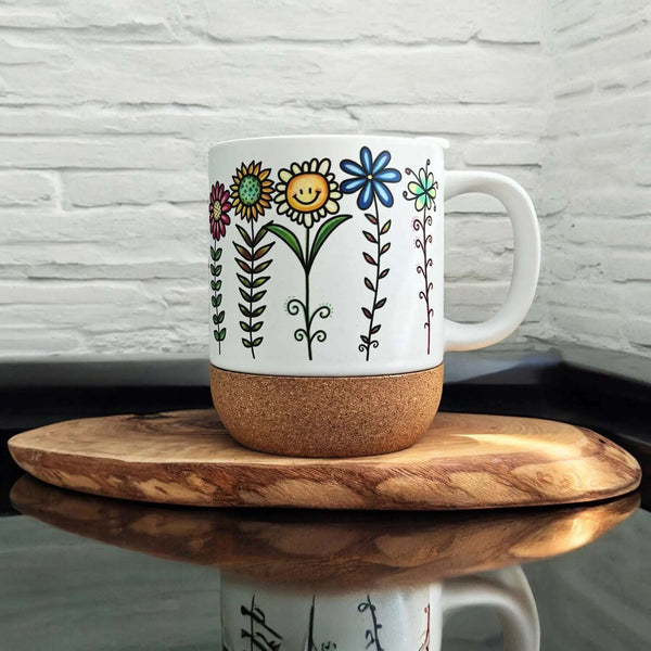 117 - 25 Cork Bottom Mugs - Wishing Star Designs - Painted Door on Main