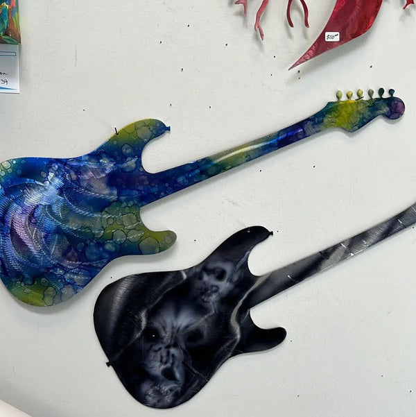 119 - 03 Electric Guitar - Just art by Mark - Painted Door on Main