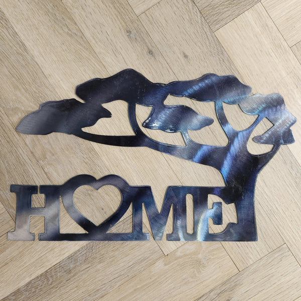119 - 09 Home Sign - Just art by Mark - Painted Door on Main
