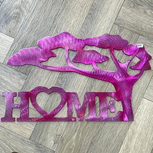 119 - 09 Home Sign - Just art by Mark - Painted Door on Main