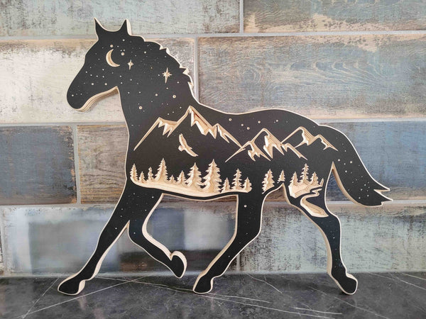120 - 01 Carved Animal Art - KWoodCarve - Painted Door on Main