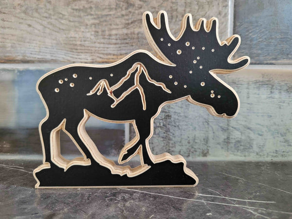 120 - 02 Carved Animal Art (Minis) - KWoodCarve - Painted Door on Main