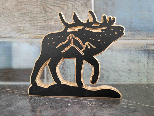 120 - 02 Carved Animal Art (Minis) - KWoodCarve - Painted Door on Main