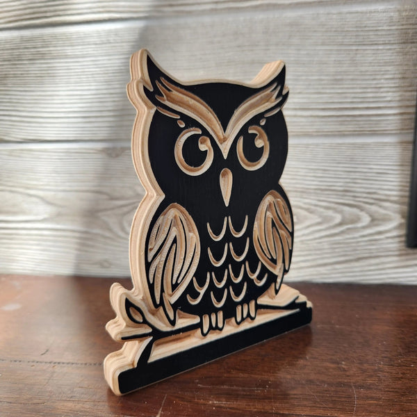 120 - 02 Carved Animal Art (Minis) - KWoodCarve - Painted Door on Main