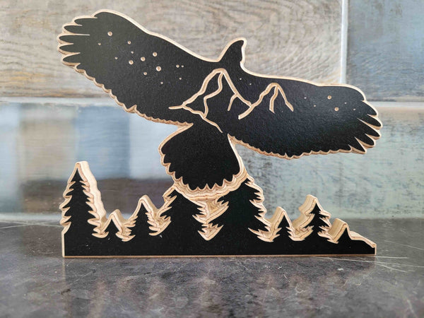 120 - 02 Carved Animal Art (Minis) - KWoodCarve - Painted Door on Main