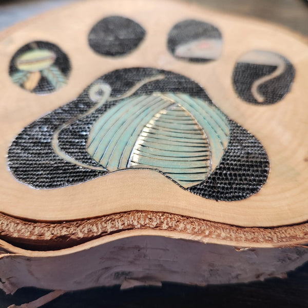 124 - 02 Wood Burn Art - The Burnt Brush - Painted Door on Main