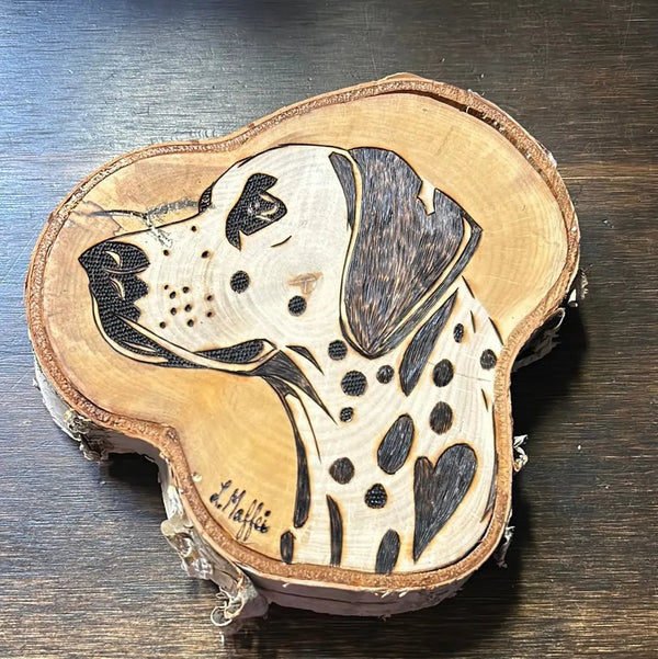 124 - 02 Wood Burn Art - The Burnt Brush - Painted Door on Main