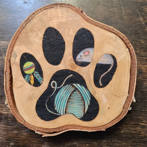 124 - 02 Wood Burn Art - The Burnt Brush - Painted Door on Main
