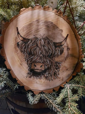 124 - 03 Wood Burn Art - The Burnt Brush - Painted Door on Main