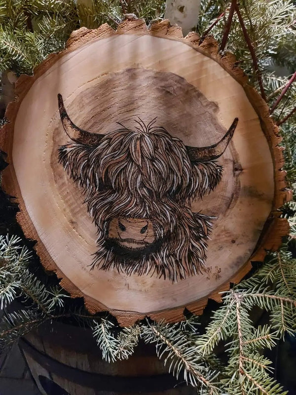 124 - 03 Wood Burn Art - The Burnt Brush - Painted Door on Main