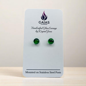 Glass Stud Earrings - Painted Door on Main