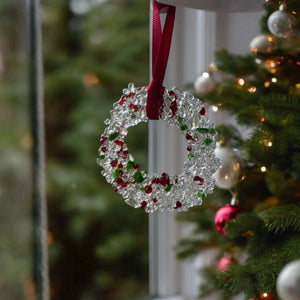 127 - 10 Christmas Ornaments - Gaia's Glasswear - Painted Door on Main