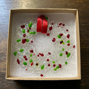 127 - 10 Christmas Ornaments - Gaia's Glasswear - Painted Door on Main