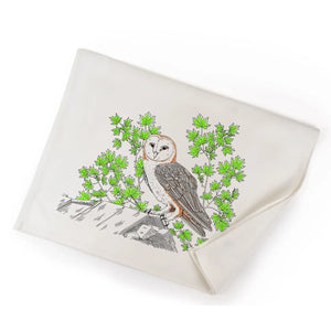 Hand-Printed Letterpress Illustrative Tea Towels