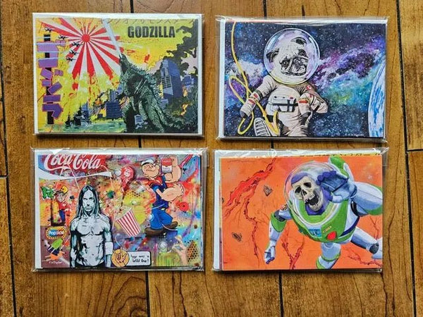 130 - 02 Art Cards Set - Kevin Bigelow Art - Painted Door on Main