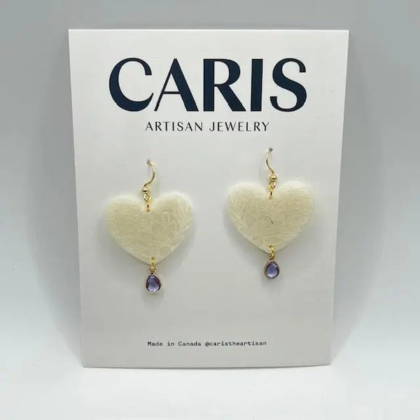 132 - 01 Resin Art Earrings - Caris Artisan Jewelry - Painted Door on Main
