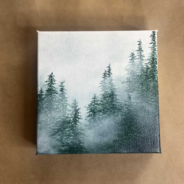 133 - 01 Originals on Canvas 5x5" - Elde Artistry - Painted Door on Main