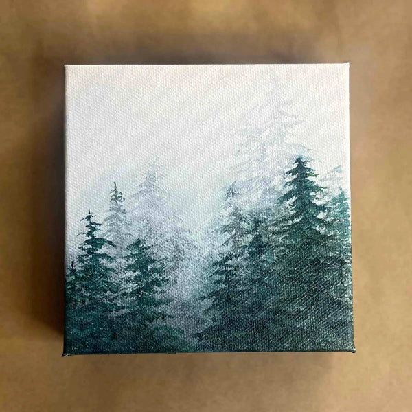 133 - 01 Originals on Canvas 5x5" - Elde Artistry - Painted Door on Main