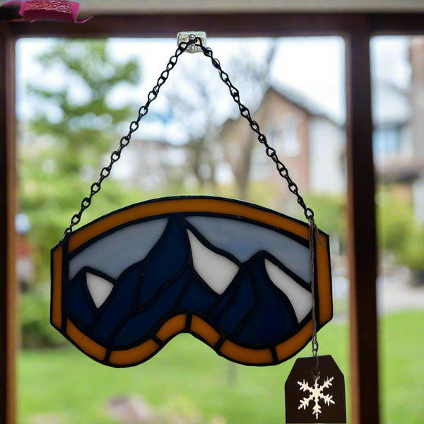 134 - 04 Ski Goggles - Tevlan Glass - Painted Door on Main