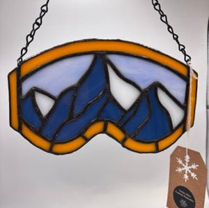 134 - 04 Ski Goggles - Tevlan Glass - Painted Door on Main