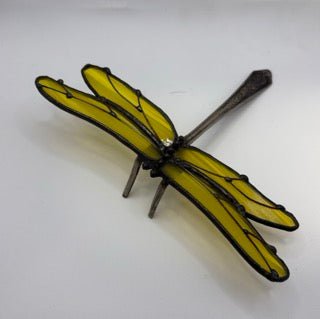 134 - 19 Fork Dragonfly - Tevlan Glass - Painted Door on Main