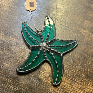 134 - 21 Starfish Suncatcher - Tevlan Glass - Painted Door on Main
