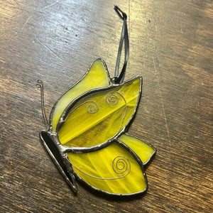 134 - 22 Butterfly Suncatcher - Tevlan Glass - Painted Door on Main