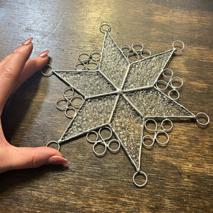 134 - 23 Star Suncatchers - Tevlan Glass - Painted Door on Main