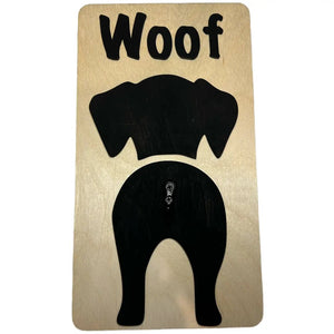 136 - 03 3D Wood Leash Hooks - Bespoke YEG - Painted Door on Main