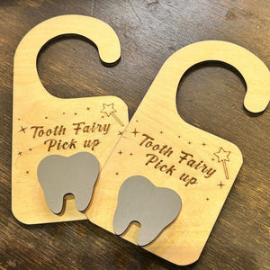 136 - 08 Tooth Fairy Door Hanger - Bespoke YEG - Painted Door on Main