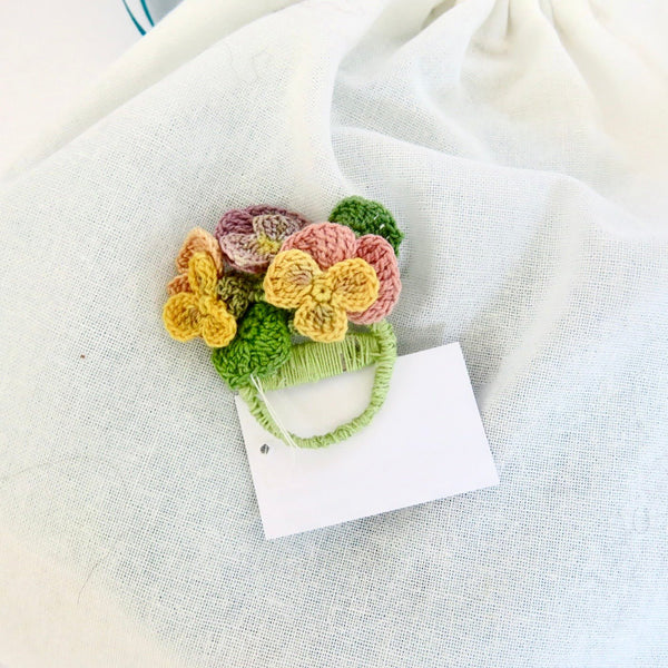 139 - 01 Micro Crochet Brooches - HG Craft - Painted Door on Main