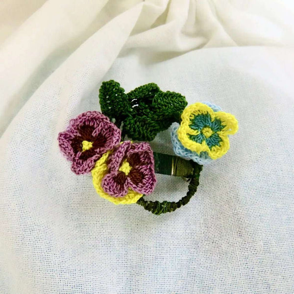 139 - 01 Micro Crochet Brooches - HG Craft - Painted Door on Main