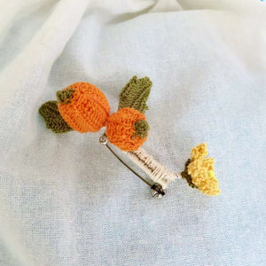 139 - 01 Micro Crochet Brooches - HG Craft - Painted Door on Main