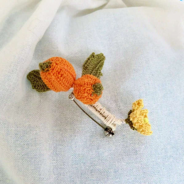 139 - 01 Micro Crochet Brooches - HG Craft - Painted Door on Main