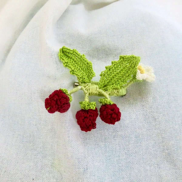 139 - 01 Micro Crochet Brooches - HG Craft - Painted Door on Main