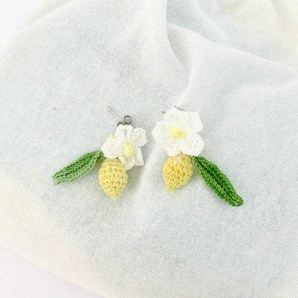 139 - 03 Micro Crochet Earrings - HG Craft - Painted Door on Main