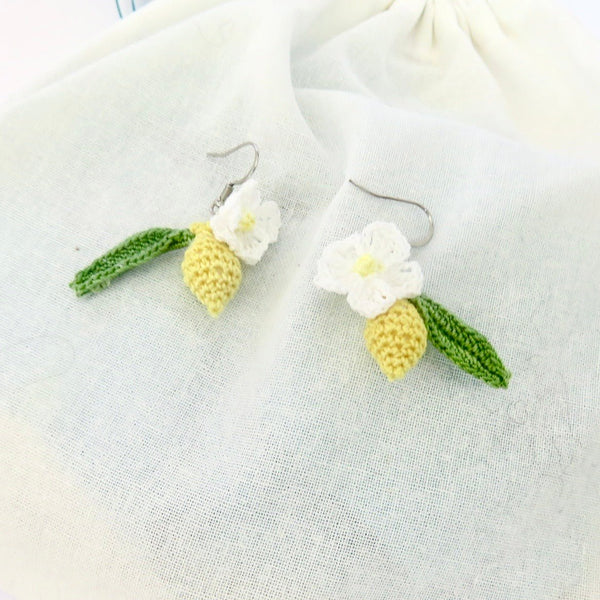 139 - 03 Micro Crochet Earrings - HG Craft - Painted Door on Main