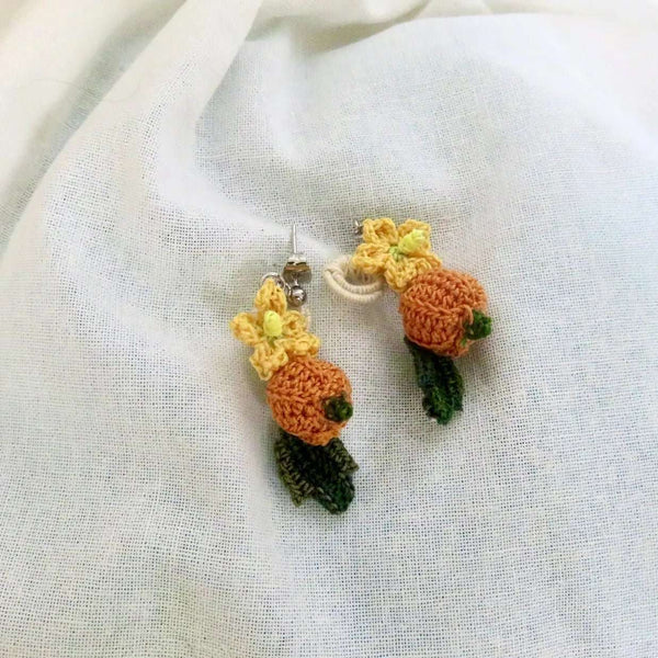 139 - 03 Micro Crochet Earrings - HG Craft - Painted Door on Main