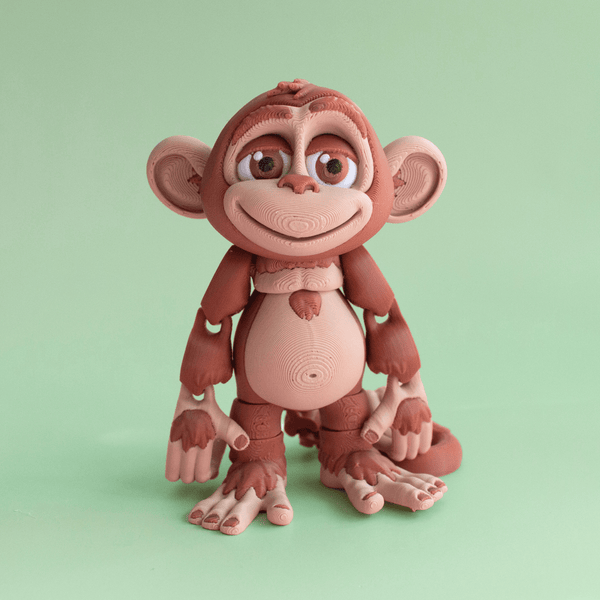 140 - 015 3D Printed Monkey - Layer Slayerz - Painted Door on Main
