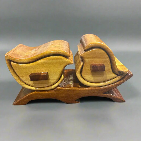 142 - 01 Wood Jewelry Boxes - Larry Collicutt - Painted Door on Main