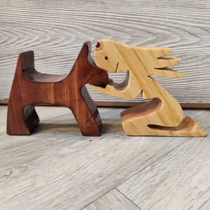 142 - 05 Dog Lover Interlocking Shelf Sitters - Larry Collicutt - Painted Door on Main