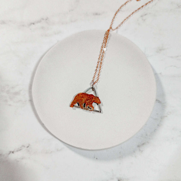 143 - 01 Geometric Animal Necklaces - Peaks to Prairies Handmade - Painted Door on Main