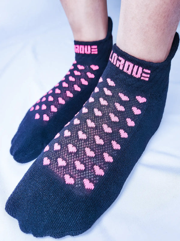 144 - 04 Sweet Heart Pink Socks - Polarove - Painted Door on Main