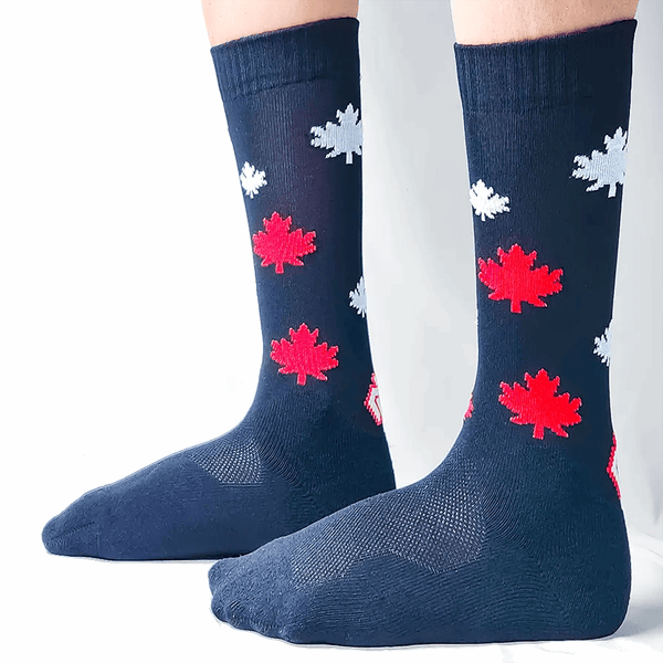 144 - 12 Maple Leaf Socks - Polarove - Painted Door on Main