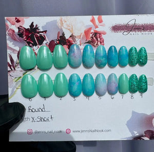 145 - 01 Press On Nails (Short Round) - Jenn's Nail Nook - Painted Door on Main